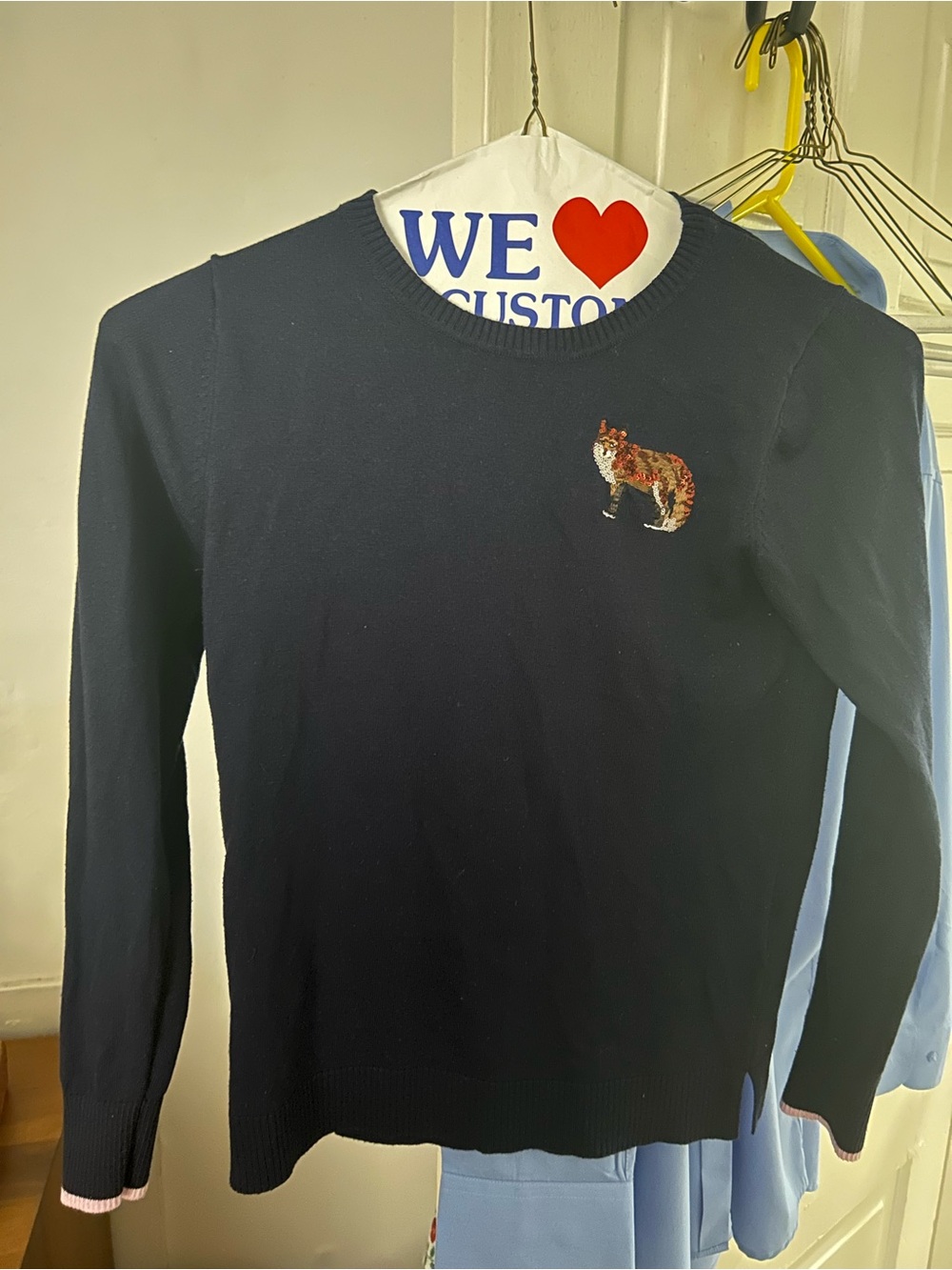 Joules Autumnal fox motif sweater UK 6 (Size XS-SMALL)